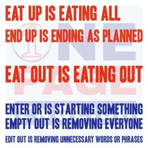 Phrasal Verb E