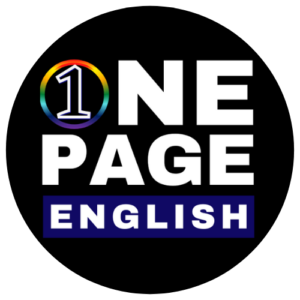 one page english