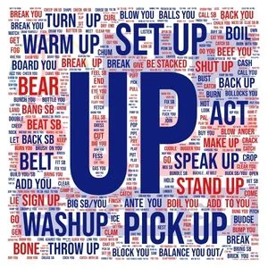 phrasal verb up